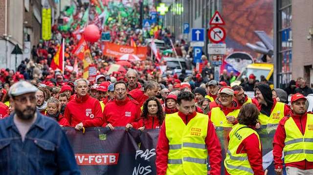 Huelgas y movilizaciones contra el ajuste en Bélgica
