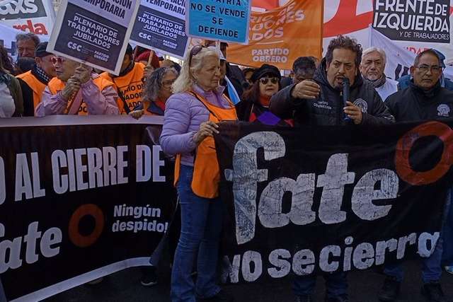 Sindicatos de Brasil le dicen a Kicillof que intervenga en Fate